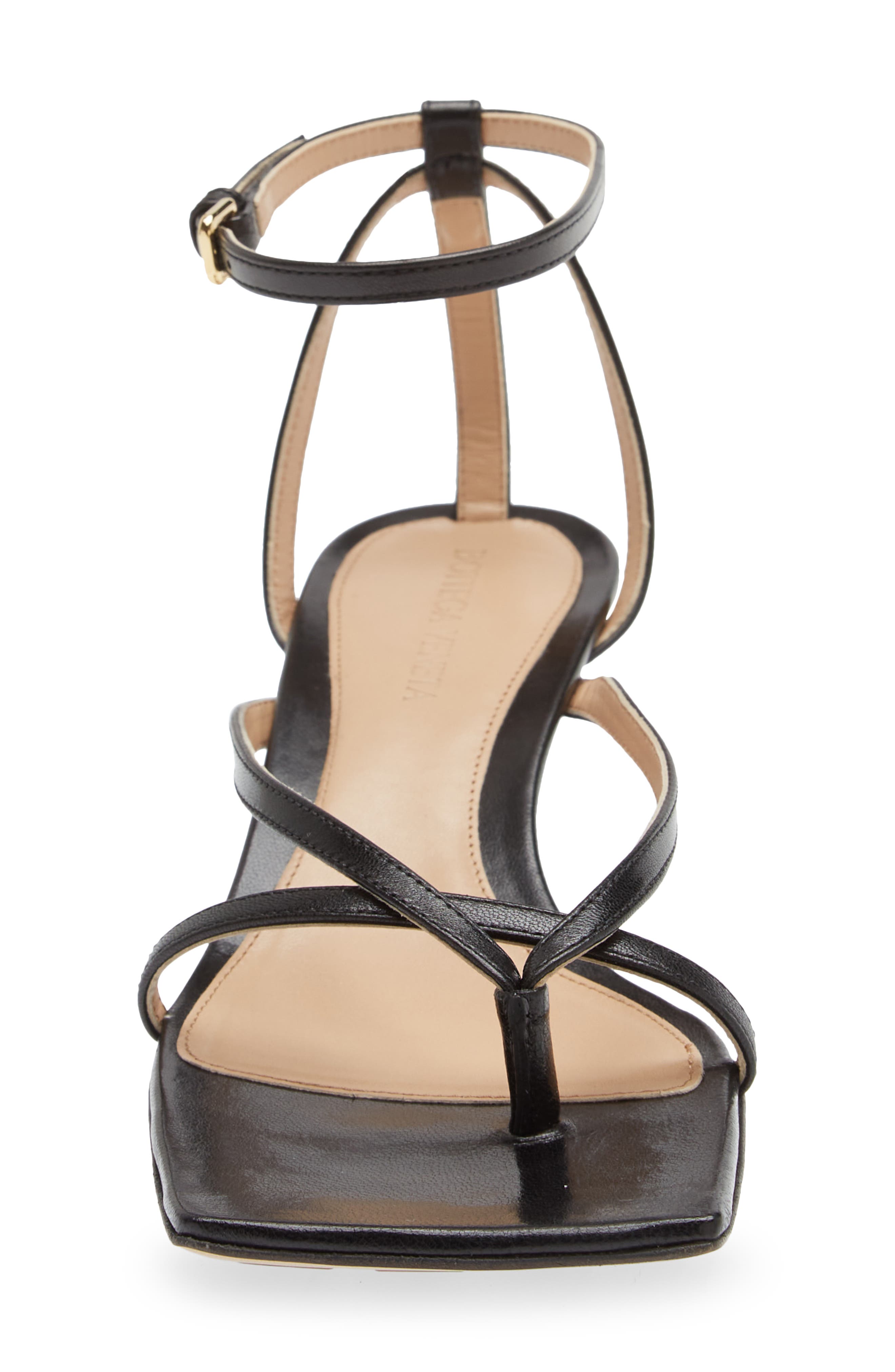Bottega Veneta Stretch Square Toe Sandal, Alternate, color, 