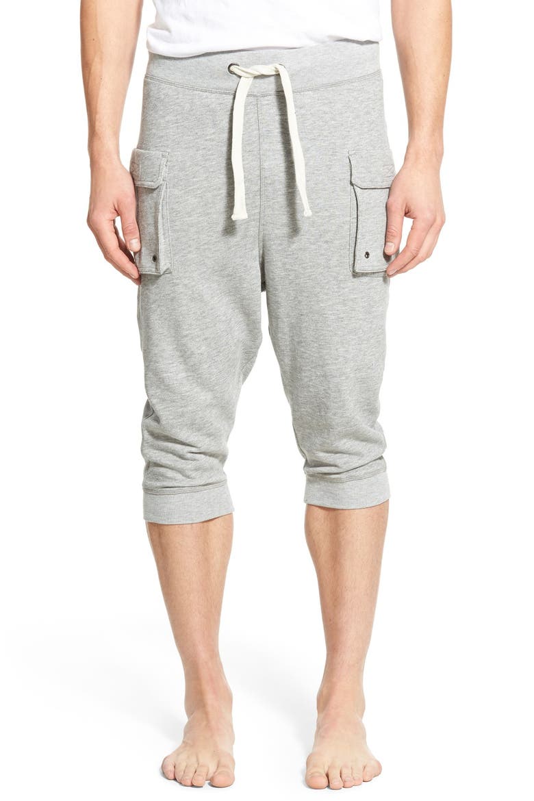 Crop Cargo Pants, Main, color, LIGHT GREY HEATHER