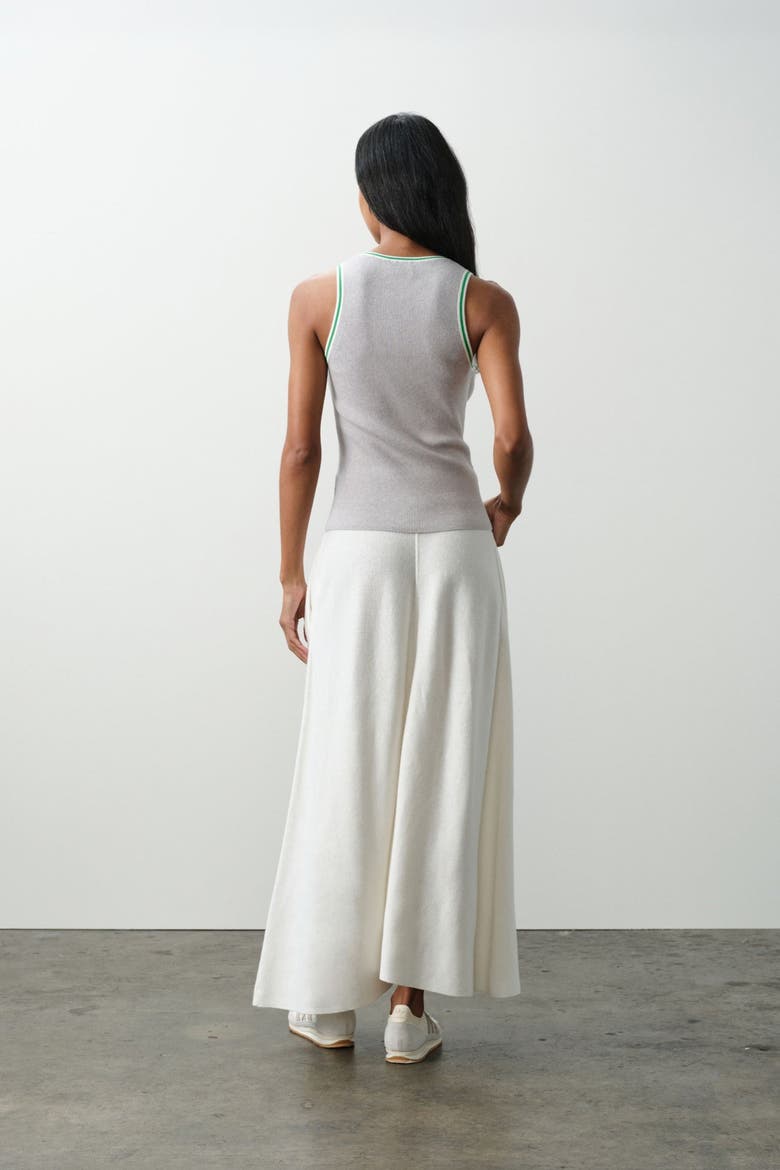 Camille Cotton Cashmere Tank, Alternate, color, HEATHER GREY/MULTI
