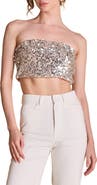 Endless Rose Bead & Sequin Tube Top