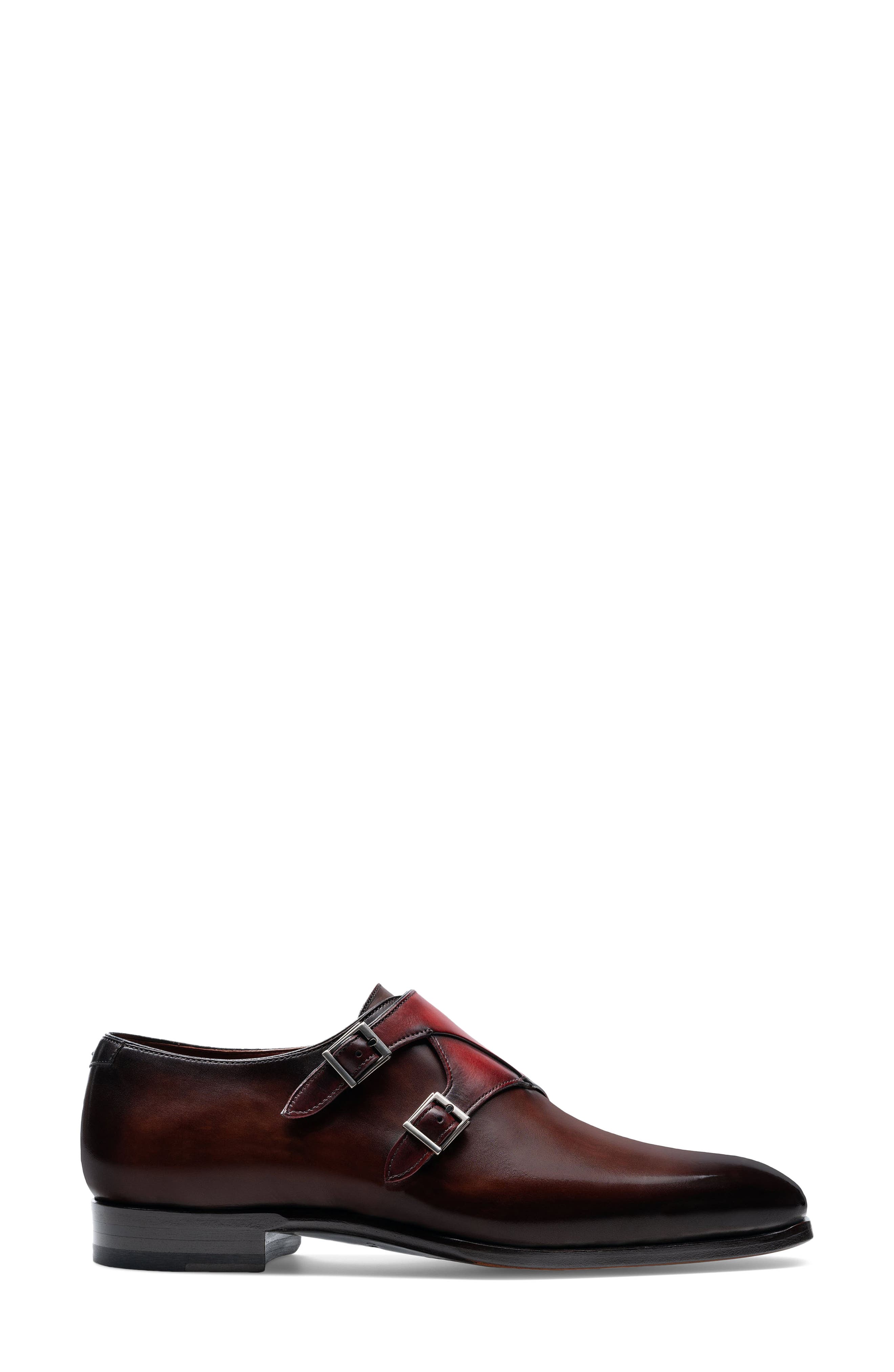 Magnanni Tabor Plain Toe Monk Strap Shoe, Alternate, color, 