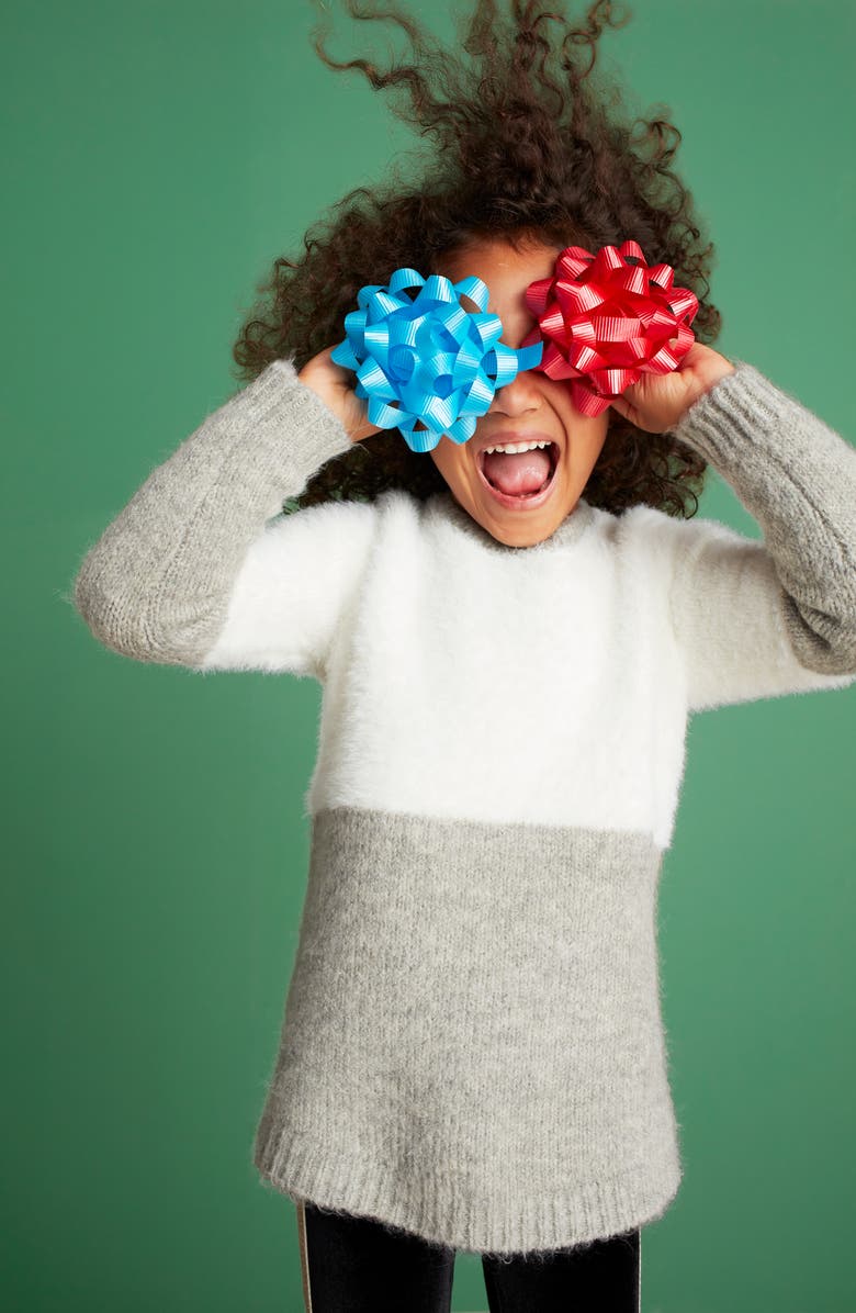 Tucker + Tate Fuzzy Colorblock Sweater, Alternate, color, 