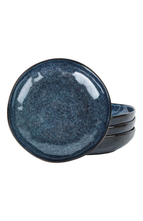 Mirella Stoneware 4-Piece Pasta Bowl Set