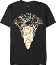 Crooks & Castles Men's Crooks & Castles Medusa White Bandana Graphic T-Shirt
