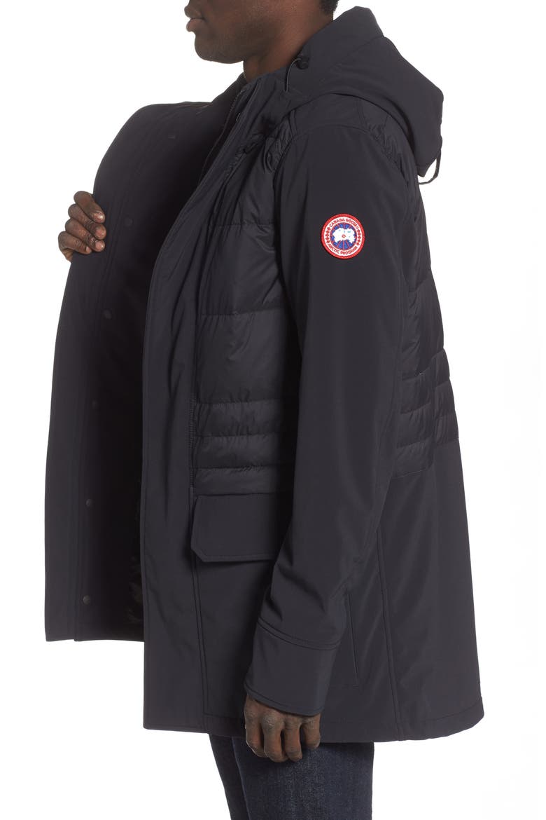 Breton 675-Fill Power Down Coat, Alternate, color, BLACK