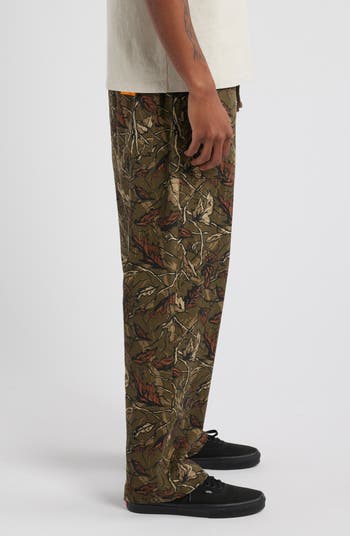 Real Tree Print Cotton Canvas Chef Pants