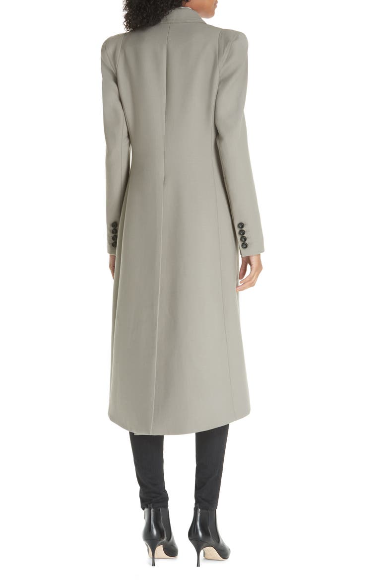 Pagoda Double Breasted Coat, Alternate, color, STORM