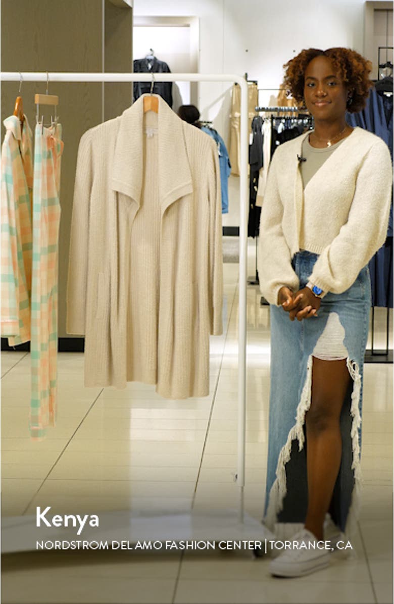 CozyChic Lite<sup>®</sup> Rib Drape Cardigan, sales video thumbnail
