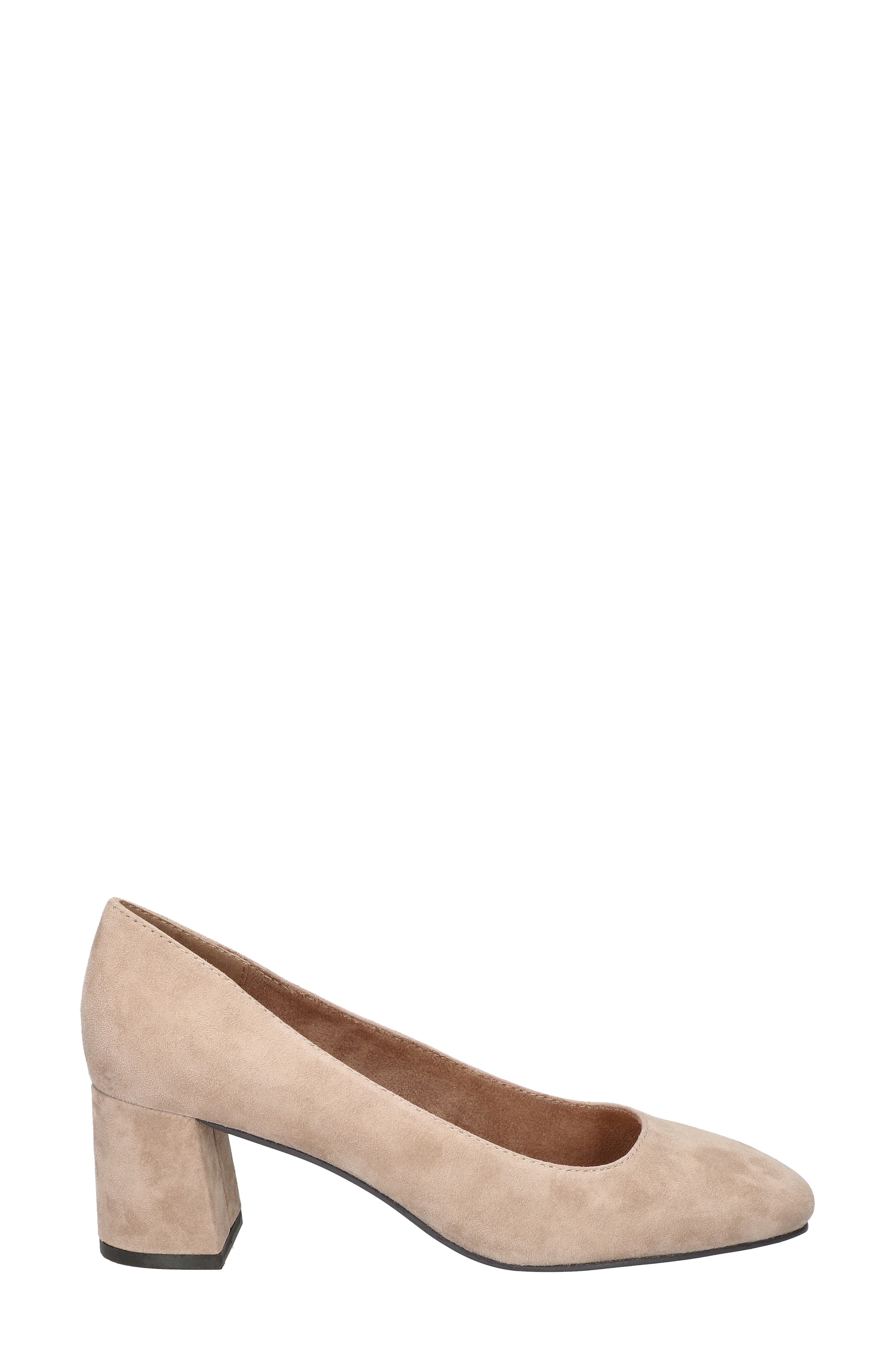 Bella Vita Jillian Square Toe Pump, Alternate, color, Almond Kidsuede Leather
