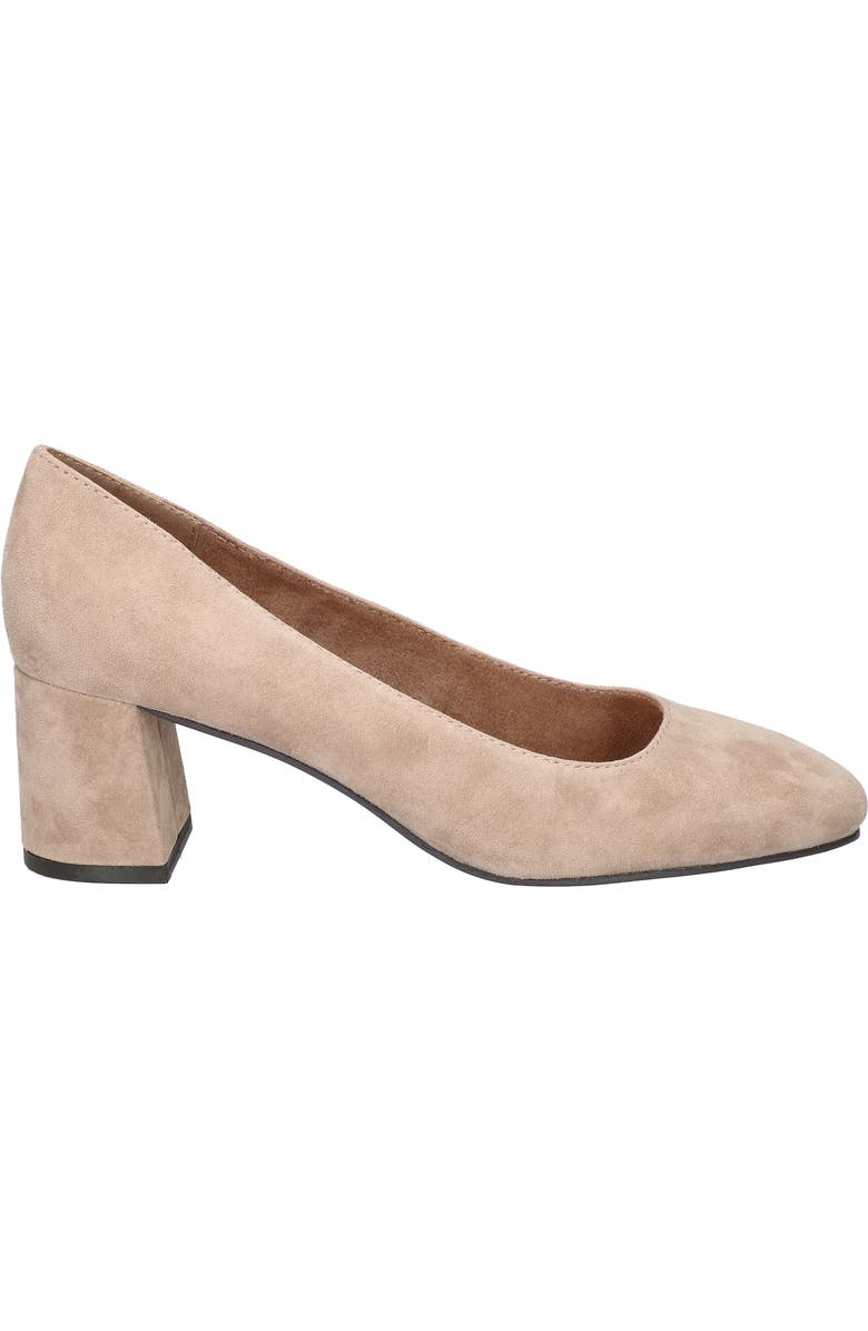 Bella Vita Jillian Square Toe Pump, Alternate, color, Almond Kidsuede Leather