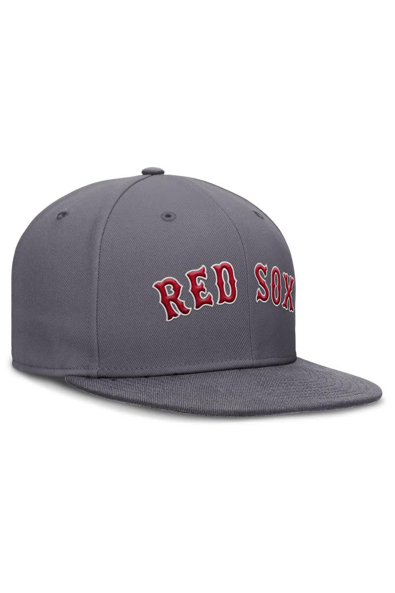 Men's Nike Gray Boston Red Sox Performance True Fitted Hat, Alternate, color, Gray