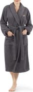 Linum Home Textiles Cheetah Crown Design Embroidered Terry Bathrobe