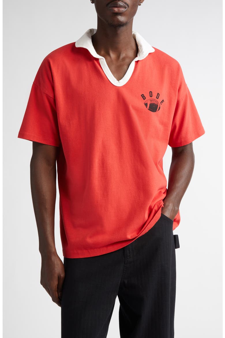 Worchester Logo Graphic Polo, Main, color, RED