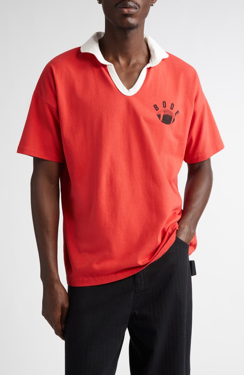 Bode Worchester Logo Graphic Polo, Main, color, 