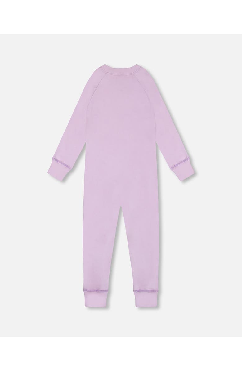 Deux par Deux Baby Girl's One Piece Thermal Underwear Lilac, Alternate, color,