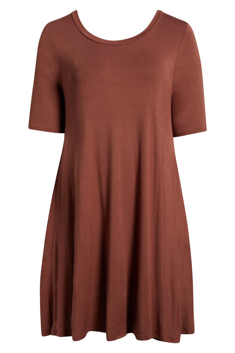Pocket Dress, Alternate, color, CINNAMON