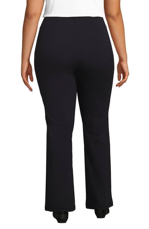 Lands' End Starfish High Rise Pintuck Bootcut Pants In Black