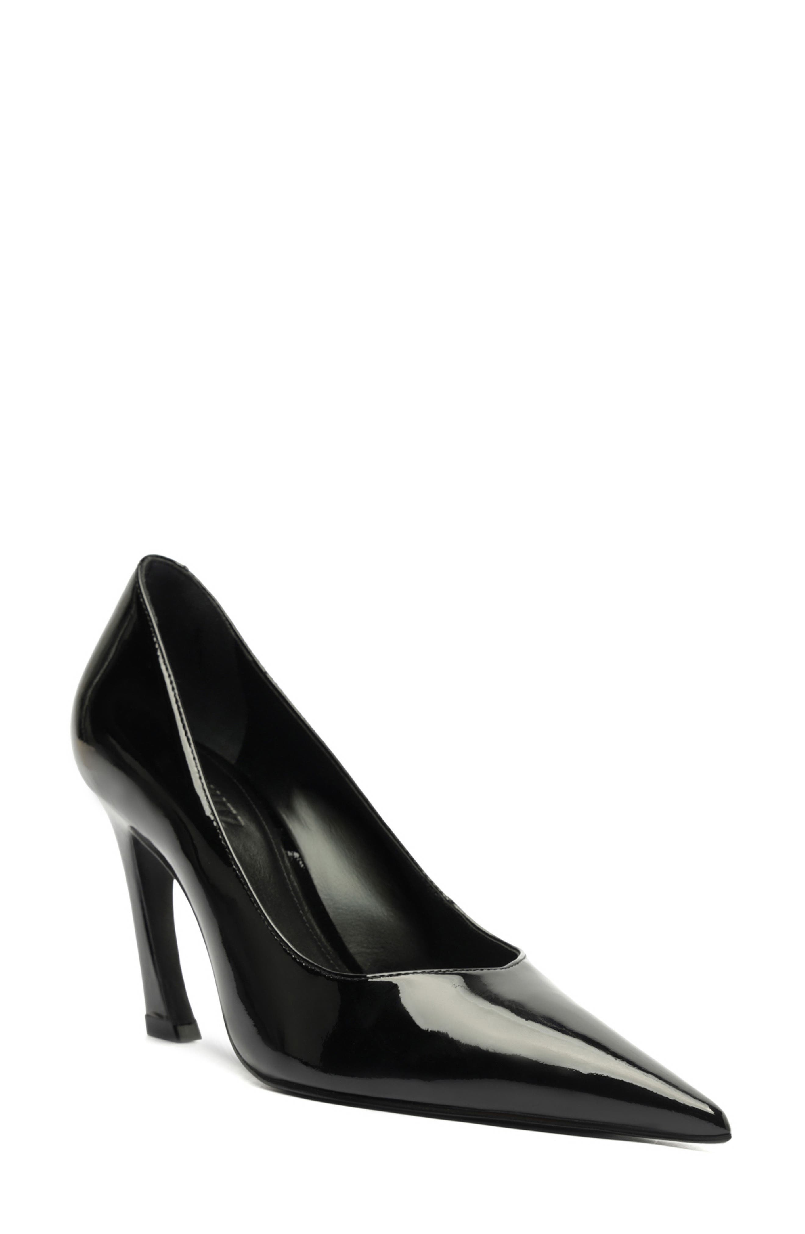 Schutz Lexi Lo Pointed Toe Pump, Main, color, Black