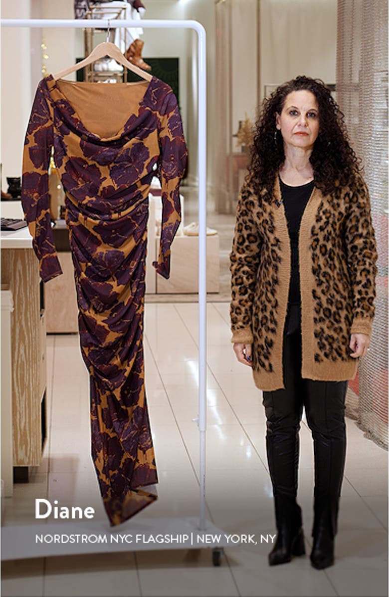 Solana Floral Print Long Sleeve Maxi Dress, sales video thumbnail