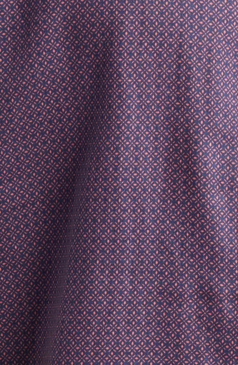 Rails Carson Geometric Print Short Sleeve Linen Blend Button-Up Shirt, Alternate, color,