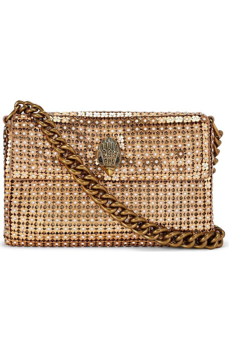 Kurt Geiger London Small Crystal Flower Party Shoulder Bag, Main, color,