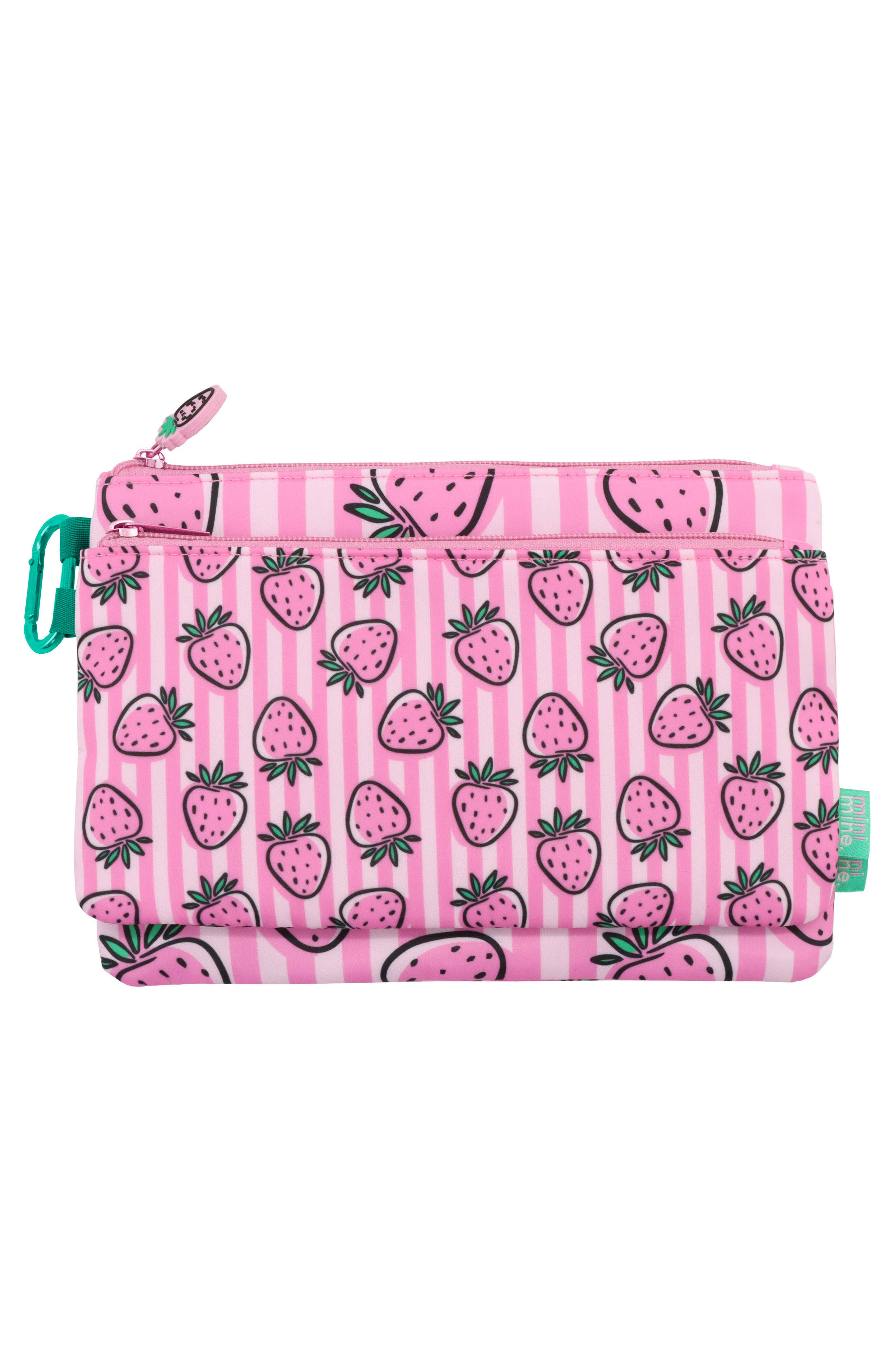 MYTAGALONGS Kids' Mini 2-Pack Organizing Pouches, Alternate, color, Pink