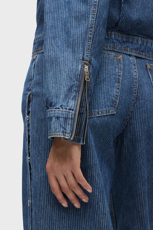 Hudson Jeans Zip Up Jacket In Blue