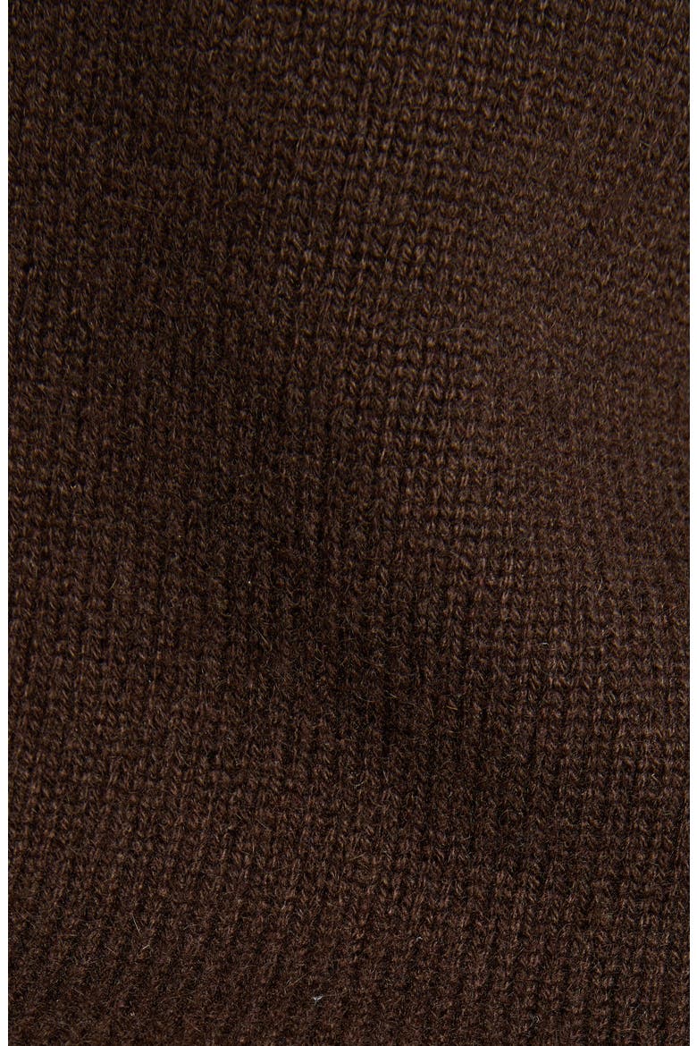 Off the Shoulder Cashmere Cardigan, Alternate, color, CHOCOLATE TORTE