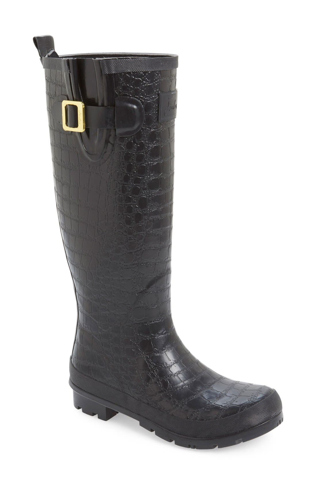 Joules 'Crockington' Tall Rain Boot, Main, color, 