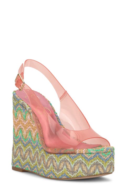 Kaliese Slingback Platform Wedge Sandal (Women)