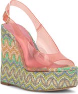 Jessica Simpson Kaliese Slingback Platform Wedge Sandal
