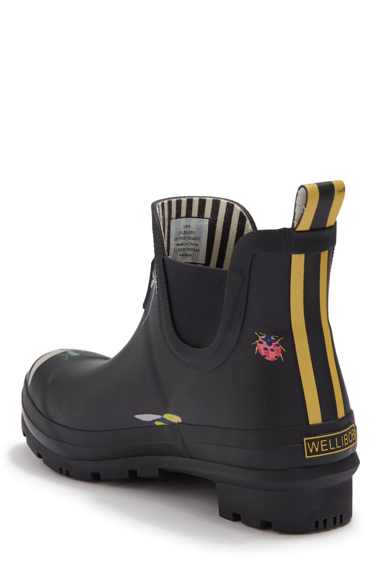 Joules Wellibob Short Rain Boot, Alternate, color, 