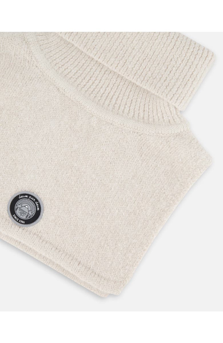 Deux par Deux Kids Gender Inclusive Turtleneck Neckwarmer, Alternate, color, Off-White