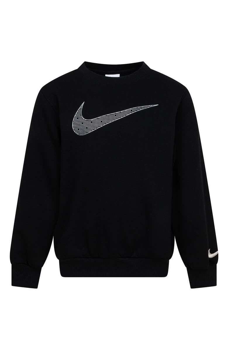 Nike Kids' Shine Crewneck Graphic Sweatshirt, Main, color, Black