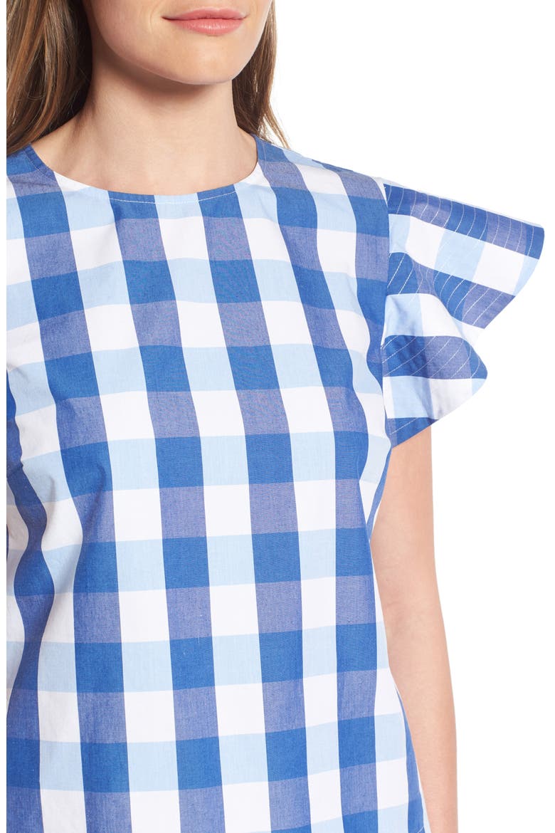 Cloister Gingham Cotton Top (Nordstrom Exclusive), Alternate, color, BLUE PARTON CHECK