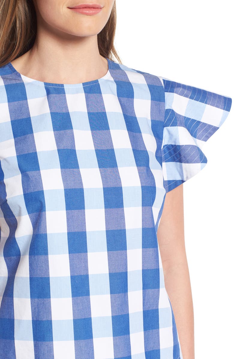 Draper James Cloister Gingham Cotton Top, Alternate, color, 
