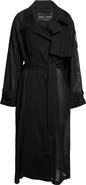 Proenza Schouler Esha Sheer Wool Trench Coat