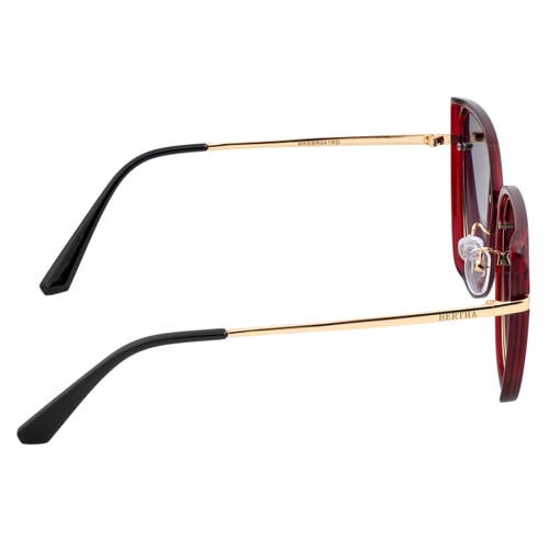Bertha Women's Rylee 58mm Polarized Sunglasses In Red/black