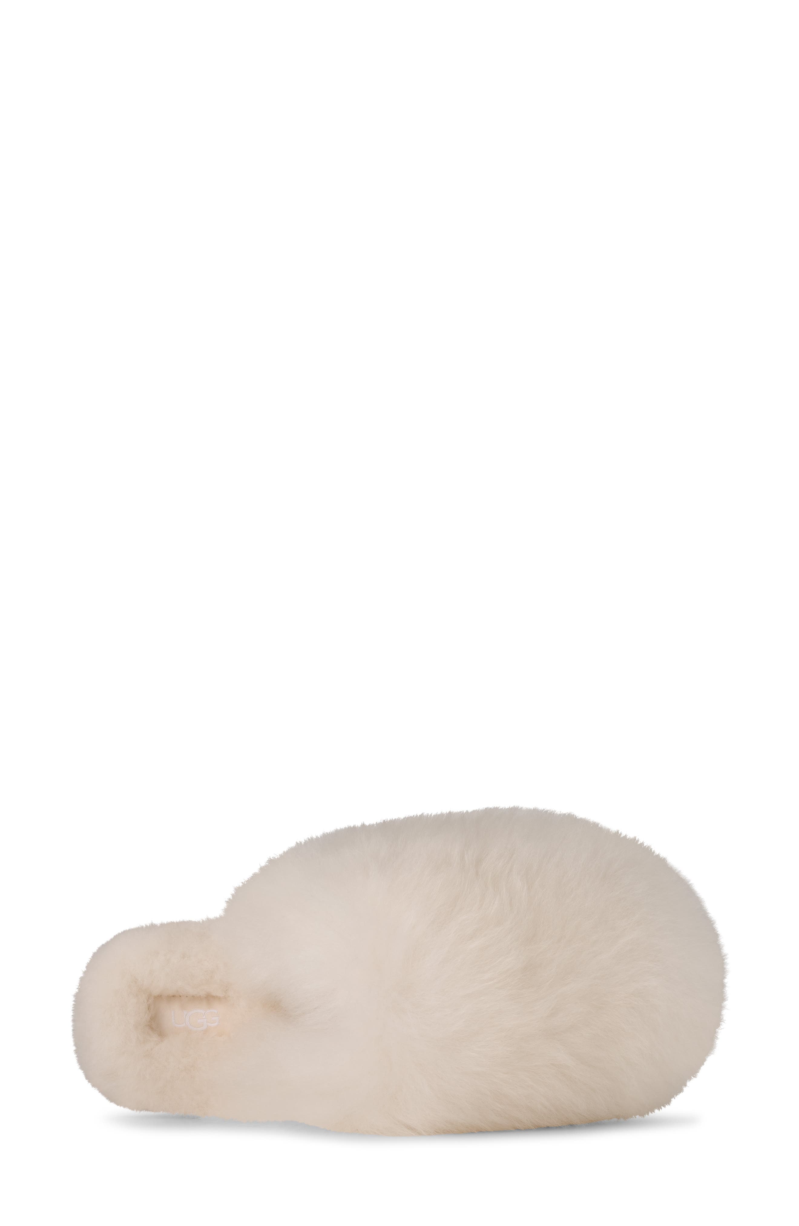 UGG<sup>®</sup> Scuffette Chalet Genuine Sheepskin Slipper, Alternate, color, White