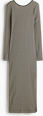 H&M Ribbed Scoop-back Dress