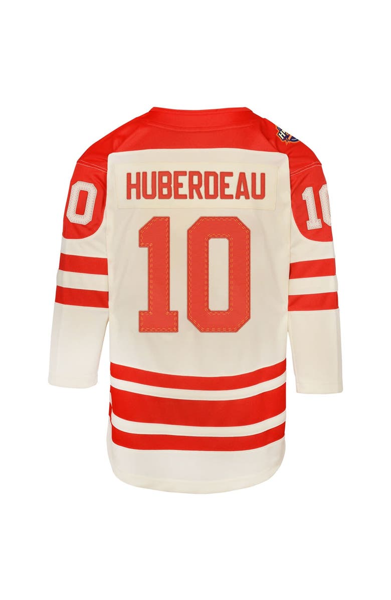 Outerstuff Youth Jonathan Huberdeau Cream Calgary Flames 2023 NHL Heritage Classic Premier Player Jersey, Alternate, color,
