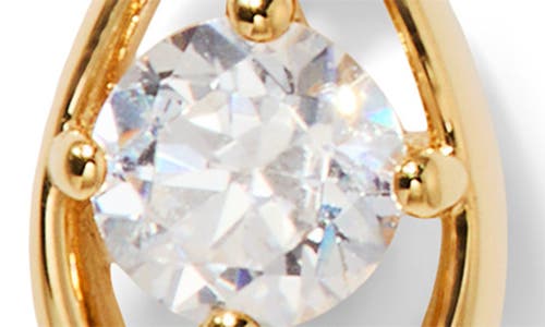 Nadri It Girl Cubic Zirconia Linear Drop Earrings In Gold