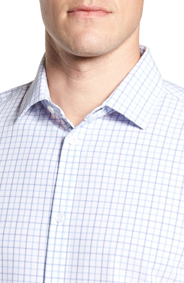 Mizzen+Main Hallandale Dusty Lavender Check Sport Shirt, Alternate, color, 