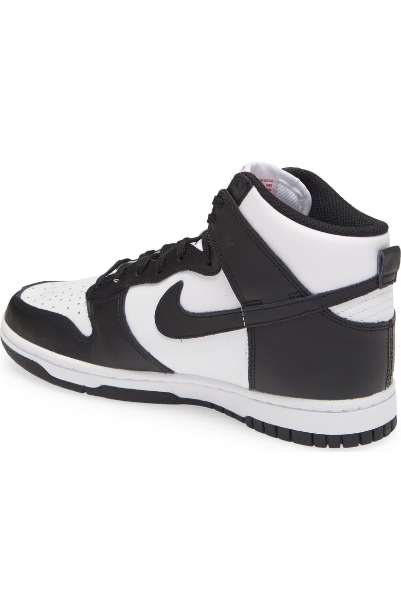 Nike Dunk High Basketball Sneaker, Alternate, color, White/ Black/ University Red