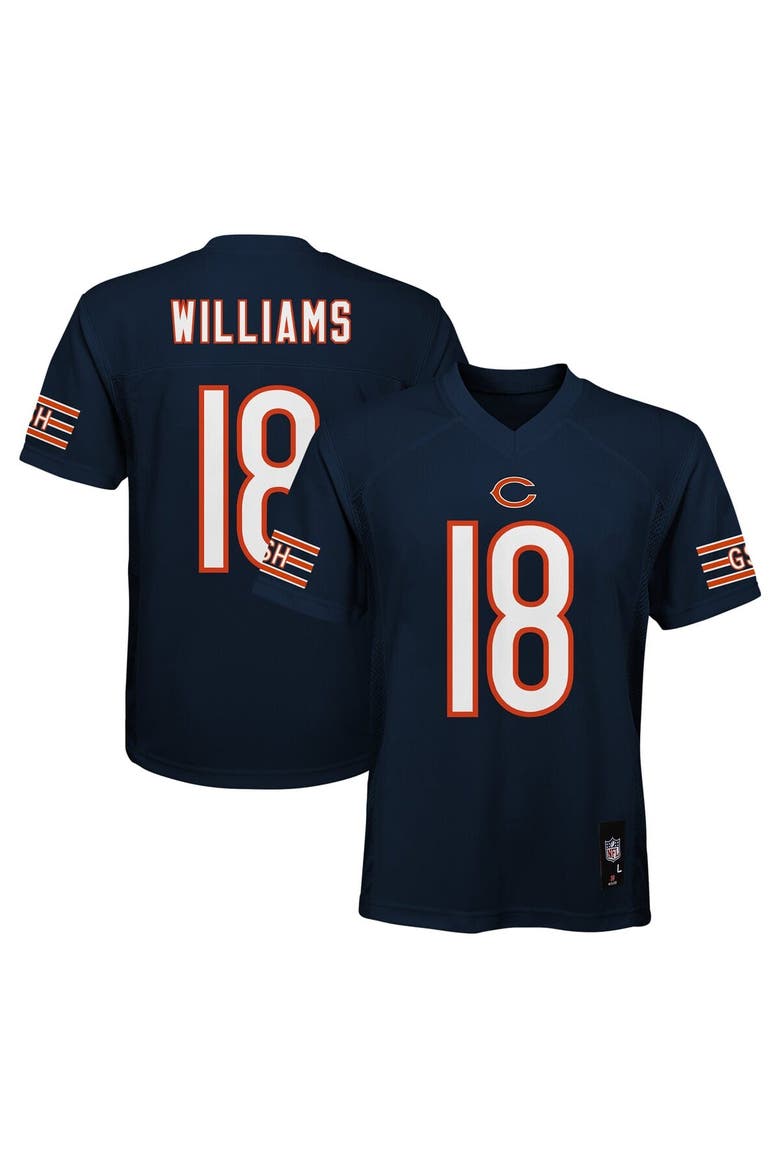 Youth Caleb Williams Navy Chicago Bears Replica Player Jersey, Main, color, Navy