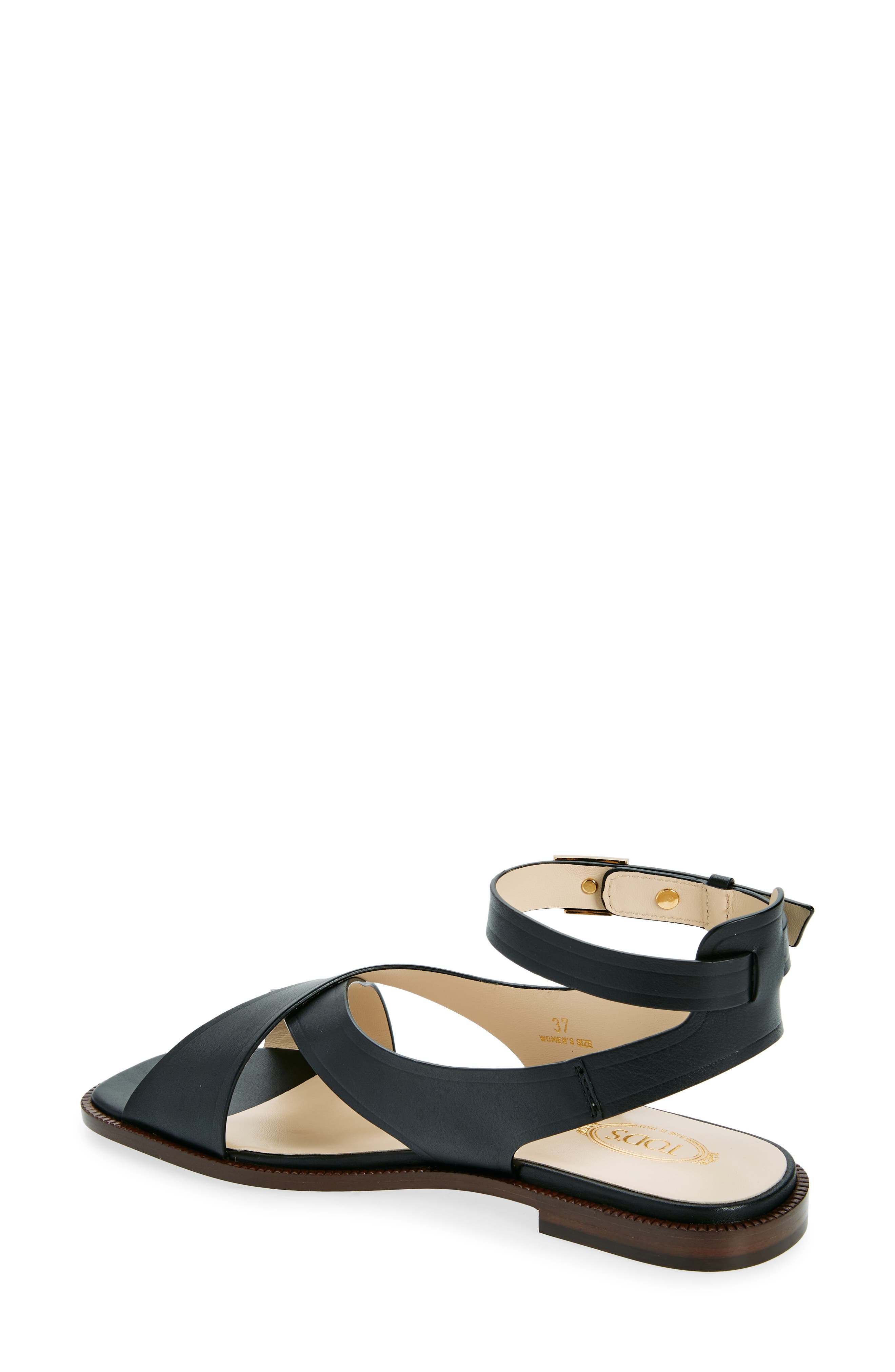 Tod's Crossover Strap Sandal, Alternate, color, 