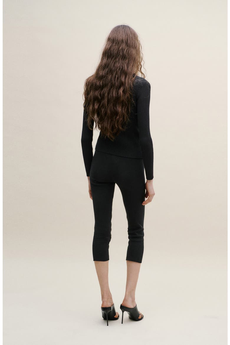 Pocket Cotton Cardigan, Alternate, color, BLACK