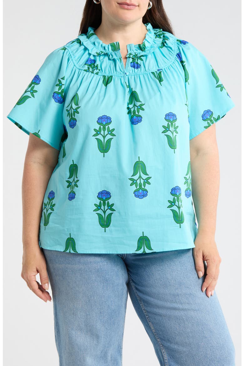 Romery Abstract Terie Top, Main, color, BLUES-GRNS-MUL