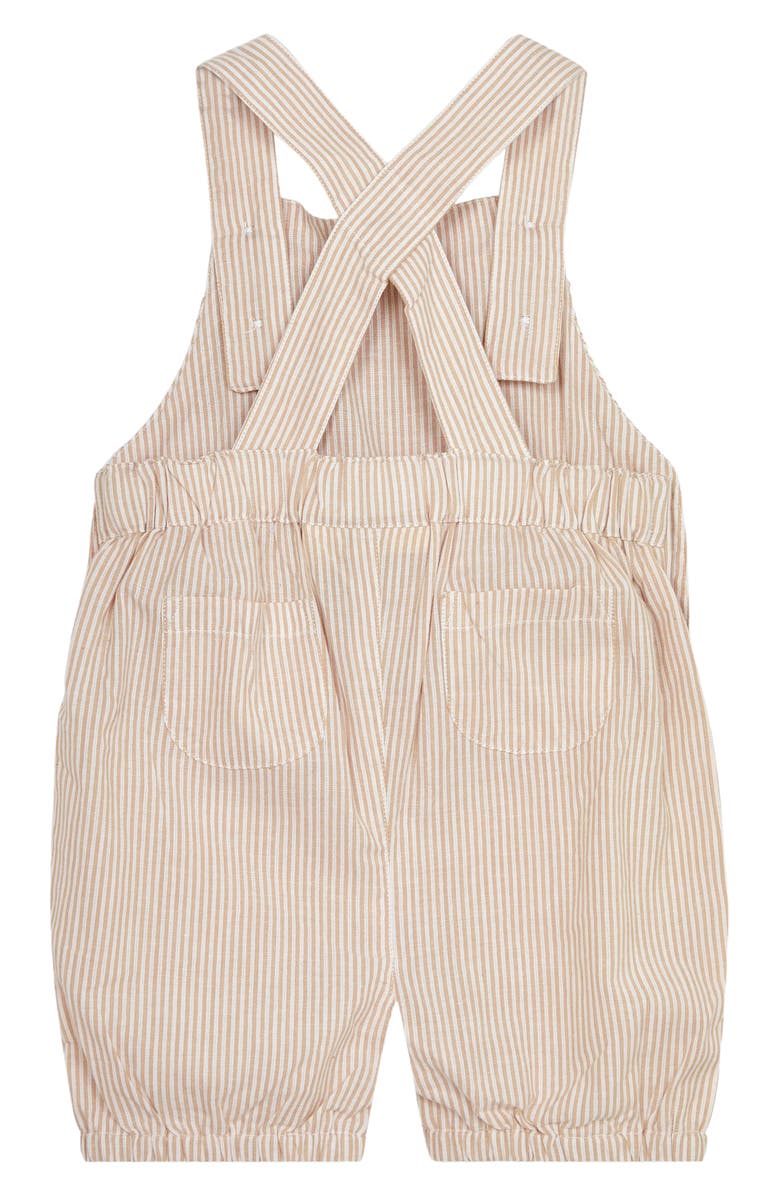JOJO MAMAN BEBE Stripe Bodysuit & Overalls Set, Alternate, color,