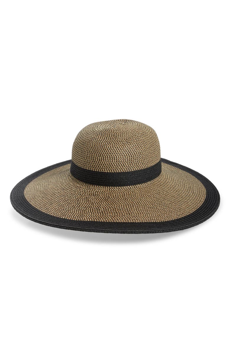 San Diego Hat Sand Diego Hat Stripe Floppy Straw Hat, Main, color,